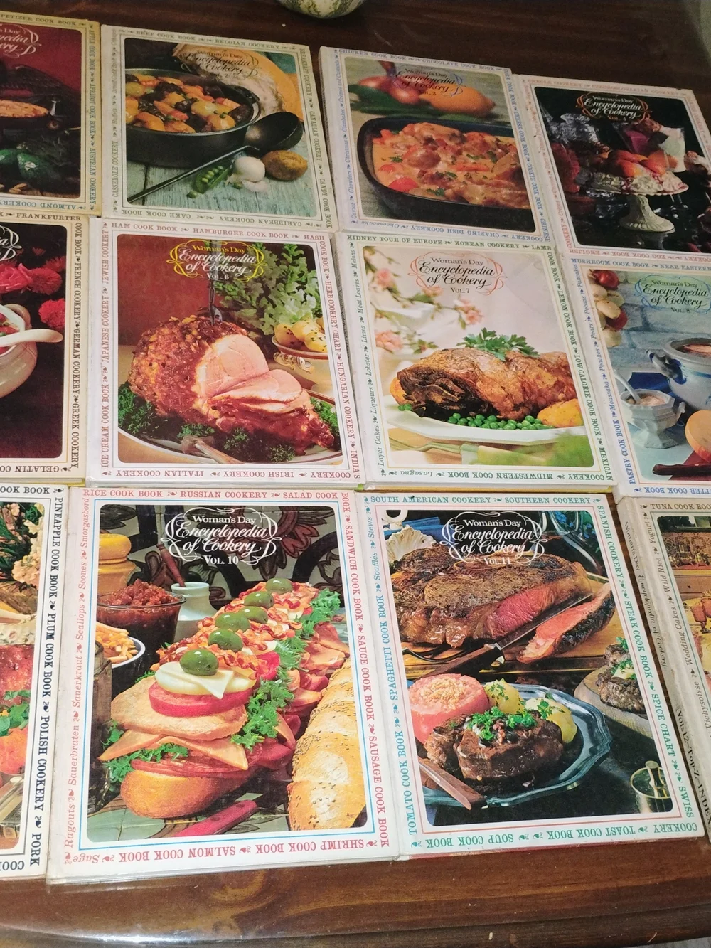 Vintage 1966 Woman's Day Encyclopedia of Cookery (Complete 12-Volume Set)